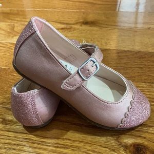 Stride Rite toddler pink glitter Mary Janes
